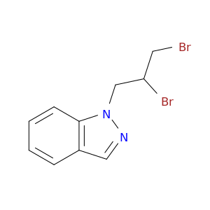 1H-Indazole, 1-(2,3-dibromopropyl)-