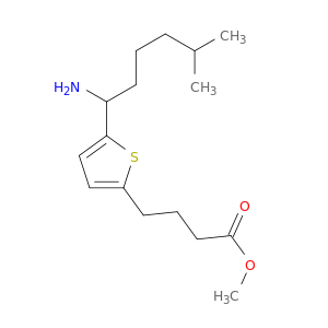 2-Thiophenebutanoic acid, 5-(1-amino-5-methylhexyl)-, methyl ester