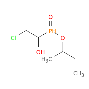 Phosphinic acid, (2-chloro-1-hydroxyethyl)-, 1-methylpropyl ester
