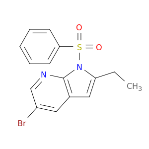 5-溴-2-乙基-1-(苯磺酰基)-1H-Pyrrolo[2,3-B]吡啶