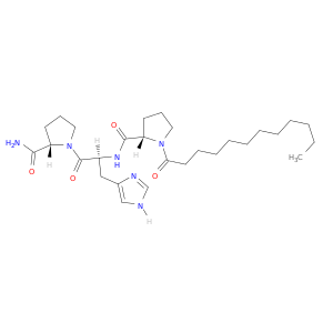 L-Prolinamide, 1-(1-oxododecyl)-L-prolyl-L-histidyl-