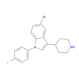 1H-Indole, 5-bromo-1-(4-fluorophenyl)-3-(4-piperidinyl)-