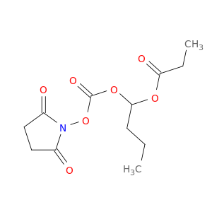 Carbonic acid, 2,5-dioxo-1-pyrrolidinyl 1-(1-oxopropoxy)butyl ester