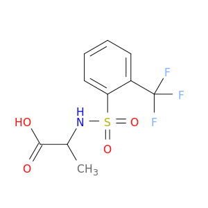 2-[2-(Trifluoromethyl)benzenesulfonamido]propanoic Acid