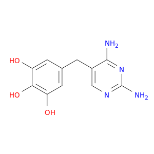 1,2,3-Benzenetriol, 5-[(2,4-diamino-5-pyrimidinyl)methyl]-