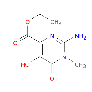 4-Pyrimidinecarboxylic acid, 2-amino-1,6-dihydro-5-hydroxy-1-methyl-6-oxo-, ethyl ester (9CI)