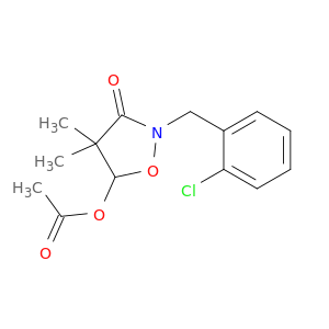 3-Isoxazolidinone, 5-(acetyloxy)-2-[(2-chlorophenyl)methyl]-4,4-dimethyl-