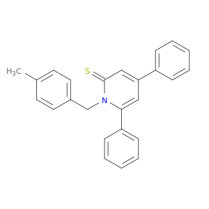 2(1H)-Pyridinethione,1-[(4-methylphenyl)methyl]-4,6-diphenyl-