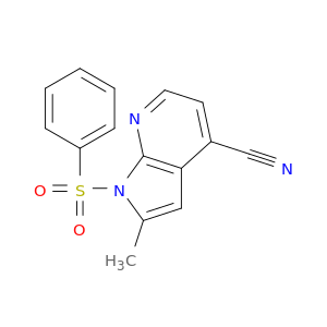 2-甲基-1-(苯磺酰基)-1H-吡咯[2,3-B]吡啶-4-腈