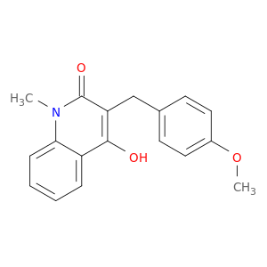 2(1H)-Quinolinone, 4-hydroxy-3-[(4-methoxyphenyl)methyl]-1-methyl-