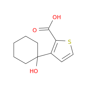 2-Thiophenecarboxylic acid, 3-(1-hydroxycyclohexyl)-