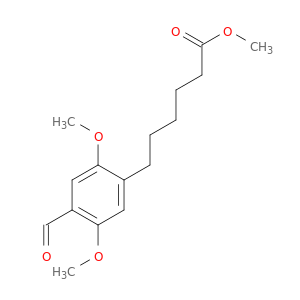 Benzenehexanoic acid, 4-formyl-2,5-dimethoxy-, methyl ester