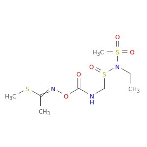 Ethanimidothioic acid, N-(((((ethyl(methylsulfonyl)amino)sulfinyl)methylamino)carbonyl)oxy)-, methyl ester