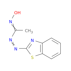 Ethanone,1-[2-(2-benzothiazolyl)diazenyl]-, oxime
