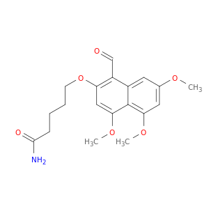 Pentanamide, 5-[(1-formyl-4,5,7-trimethoxy-2-naphthalenyl)oxy]-