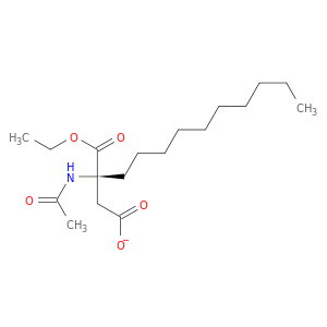 Aspartic acid, N-acetyl-2-decyl-, 1-ethyl ester
