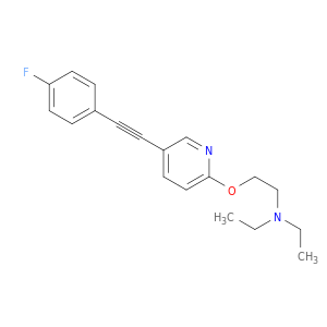 Ethanamine, N,N-diethyl-2-[[5-[(4-fluorophenyl)ethynyl]-2-pyridinyl]oxy]-