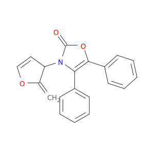 2(3H)-Oxazolone, 3-(2,3-dihydro-2-methylene-3-furanyl)-4,5-diphenyl-