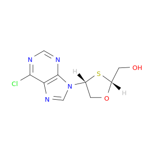1,3-Oxathiolane-2-methanol, 4-(6-chloro-9H-purin-9-yl)-, cis-