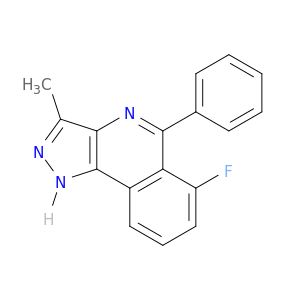 1H-Pyrazolo[4,3-c]isoquinoline, 6-fluoro-3-methyl-5-phenyl-