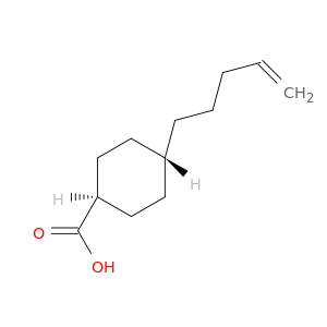 Cyclohexanecarboxylic acid, 4-(4-pentenyl)-, trans-