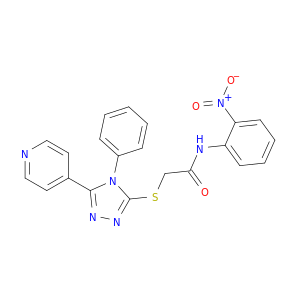 Acetamide,N-(2-nitrophenyl)-2-[[4-phenyl-5-(4-pyridinyl)-4H-1,2,4-triazol-3-yl]thio]-