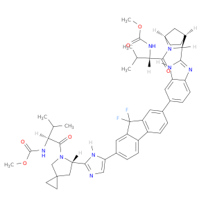 ((S)-1-((S)-6-(5-(9,9-二氟-7-(2-((1R,3S,4S)-2-((甲氧羰基)-L-缬氨酰基)-2-氮杂双环[2.2.1]庚-3-基)-1H-苯并[d]咪唑-6-基)-9H-芴-2-基)-1H-咪唑-2-基)-5-氮杂[2.4]庚-5-基)-3-甲基-1-氧代丁-2-基)氨基甲酸甲酯