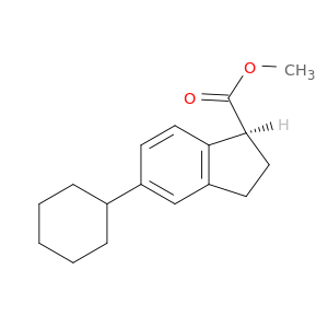 1H-Indene-1-carboxylicacid, 5-cyclohexyl-2,3-dihydro-, methyl ester, (S)- (9CI)