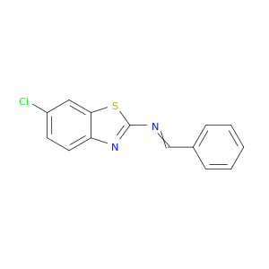 2-Benzothiazolamine, 6-chloro-N-(phenylmethylene)-