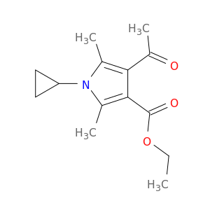 1H-Pyrrole-3-carboxylicacid, 4-acetyl-1-cyclopropyl-2,5-dimethyl-, ethyl ester