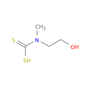 Carbamodithioic acid, (2-hydroxyethyl)methyl-