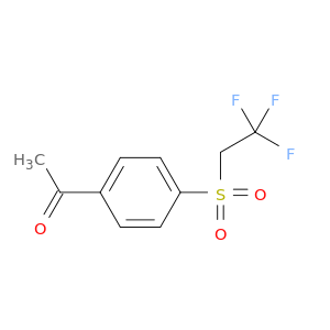 1-[4-(2,2,2-trifluoroethanesulfonyl)phenyl]ethan-1-one