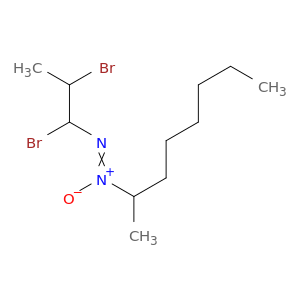 Diazene, (1,2-dibromopropyl)(1-methylheptyl)-, 1-oxide