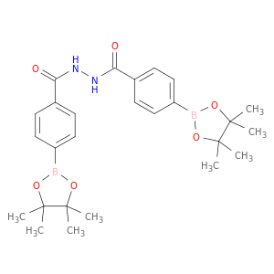苯甲酸,4-(4,4,5,5-四甲基-1,3,2-二氧化硼酚-2-基)-,2-[4-(4,4,5,5-四甲基-1,3,2-dioxaborolan-2-yl)苯甲酰基肼