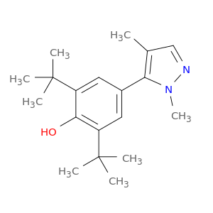 Phenol, 2,6-bis(1,1-dimethylethyl)-4-(1,4-dimethyl-1H-pyrazol-5-yl)-