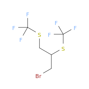 Propane, 1-bromo-2,3-bis[(trifluoromethyl)thio]-
