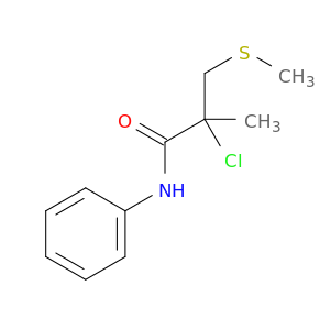 Propanamide, 2-chloro-2-methyl-3-(methylthio)-N-phenyl-