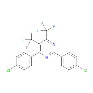 Pyrimidine, 2,4-bis(4-chlorophenyl)-5,6-bis(trifluoromethyl)-