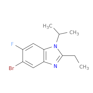 5-Bromo-2-ethyl-6-fluoro-1-isopropylbenzimidazole