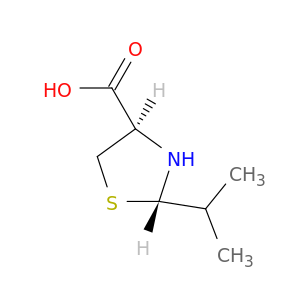 4-Thiazolidinecarboxylicacid, 2-(1-methylethyl)-, (2S-trans)- (9CI)