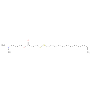 Propanoic acid, 3-(dodecyldithio)-, 3-(dimethylamino)propyl ester