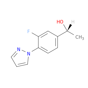 (1R)-1-[3-fluoro-4-(1H-pyrazol-1-yl)phenyl]ethan-1-ol