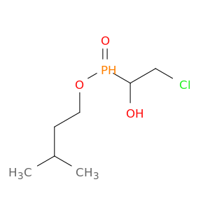 Phosphinic acid, (2-chloro-1-hydroxyethyl)-, 3-methylbutyl ester