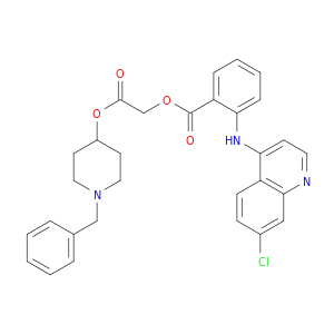 N-BENZYL-PIPERIDIN-4-YL N-(7-CHLORO-4-QUINOLYL)ANTHRANILOYLOXYACETATE
