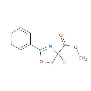4-Oxazolecarboxylic acid, 4,5-dihydro-2-phenyl-, methyl ester, (4R)-