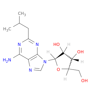 Adenosine, 2-(2-methylpropyl)-