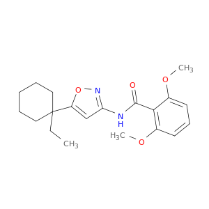 Benzamide, N-[5-(1-ethylcyclohexyl)-3-isoxazolyl]-2,6-dimethoxy-