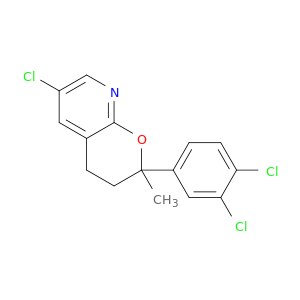 2H-Pyrano[2,3-b]pyridine,6-chloro-2-(3,4-dichlorophenyl)-3,4-dihydro-2-methyl-