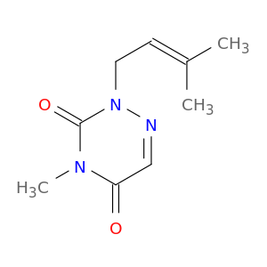 1,2,4-Triazine-3,5(2H,4H)-dione, 4-methyl-2-(3-methyl-2-butenyl)-
