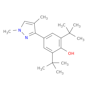 Phenol, 2,6-bis(1,1-dimethylethyl)-4-(1,4-dimethyl-1H-pyrazol-3-yl)-
